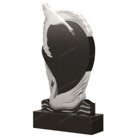 Вертикальный гранитный памятник В058