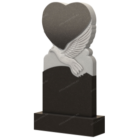 Вертикальный гранитный памятник В056