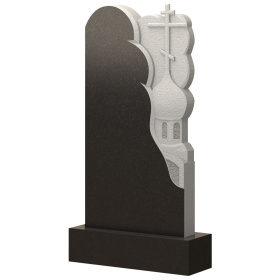 Вертикальный гранитный памятник В069