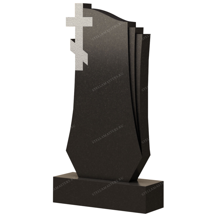 Вертикальный гранитный памятник В024 фото 1