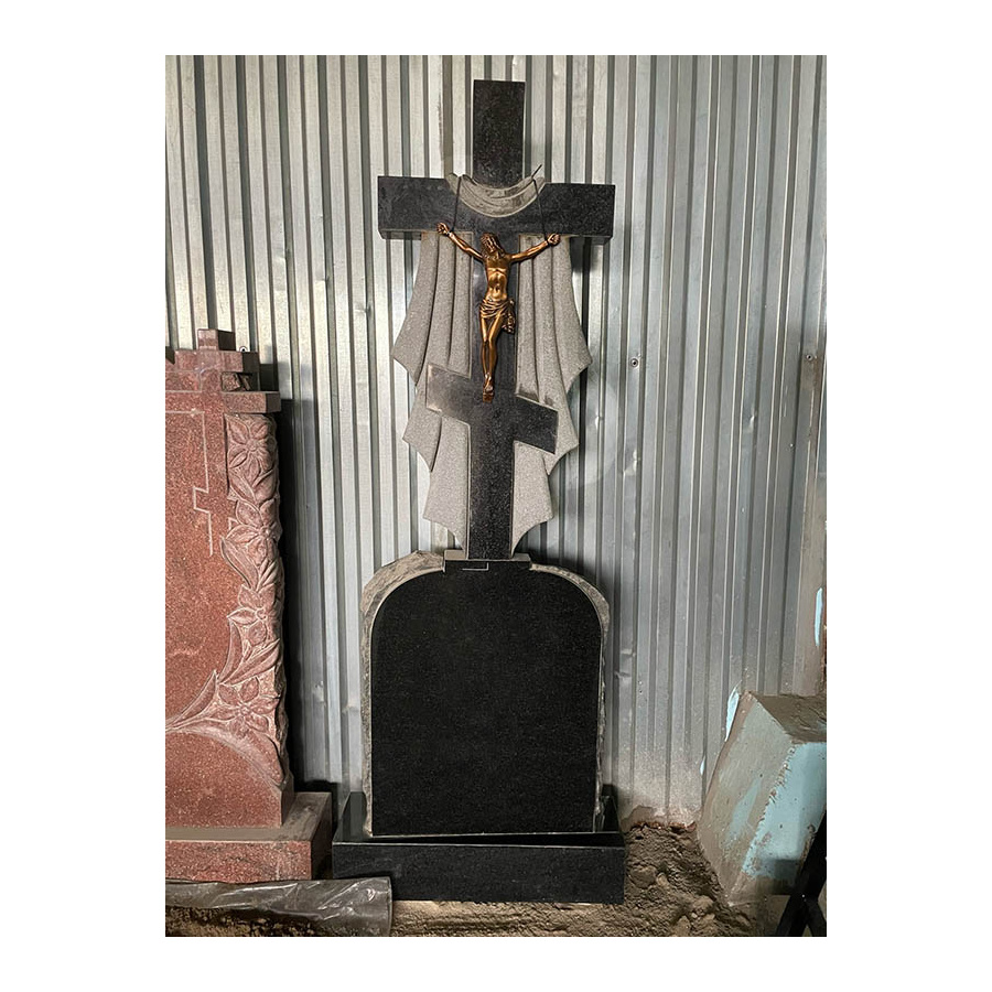 РАСПРОДАЖА 2025 Памятник Крест с тканью фото 1