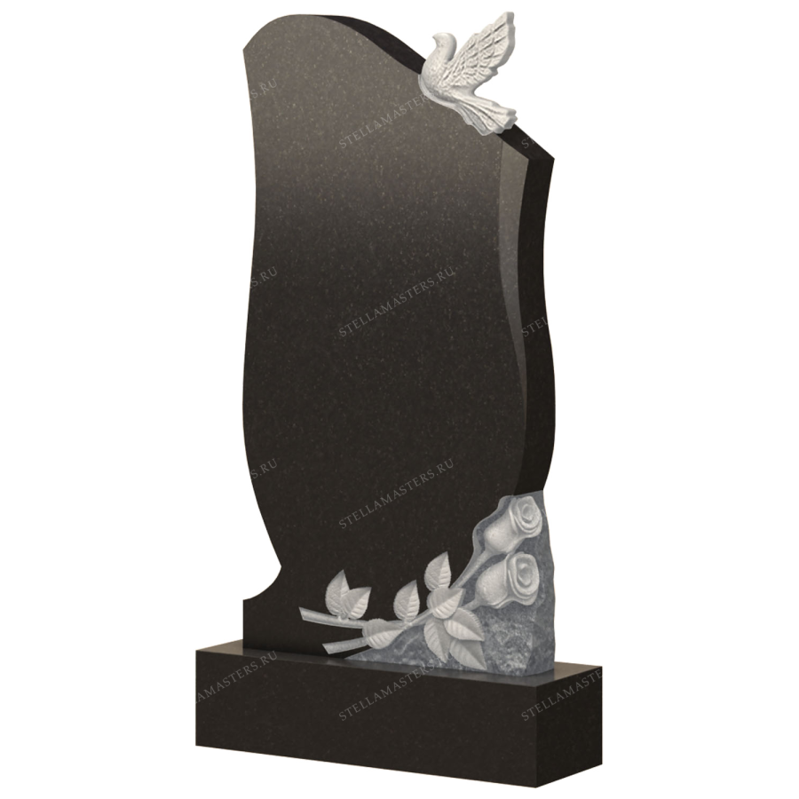 Вертикальный гранитный памятник В062 фото 1