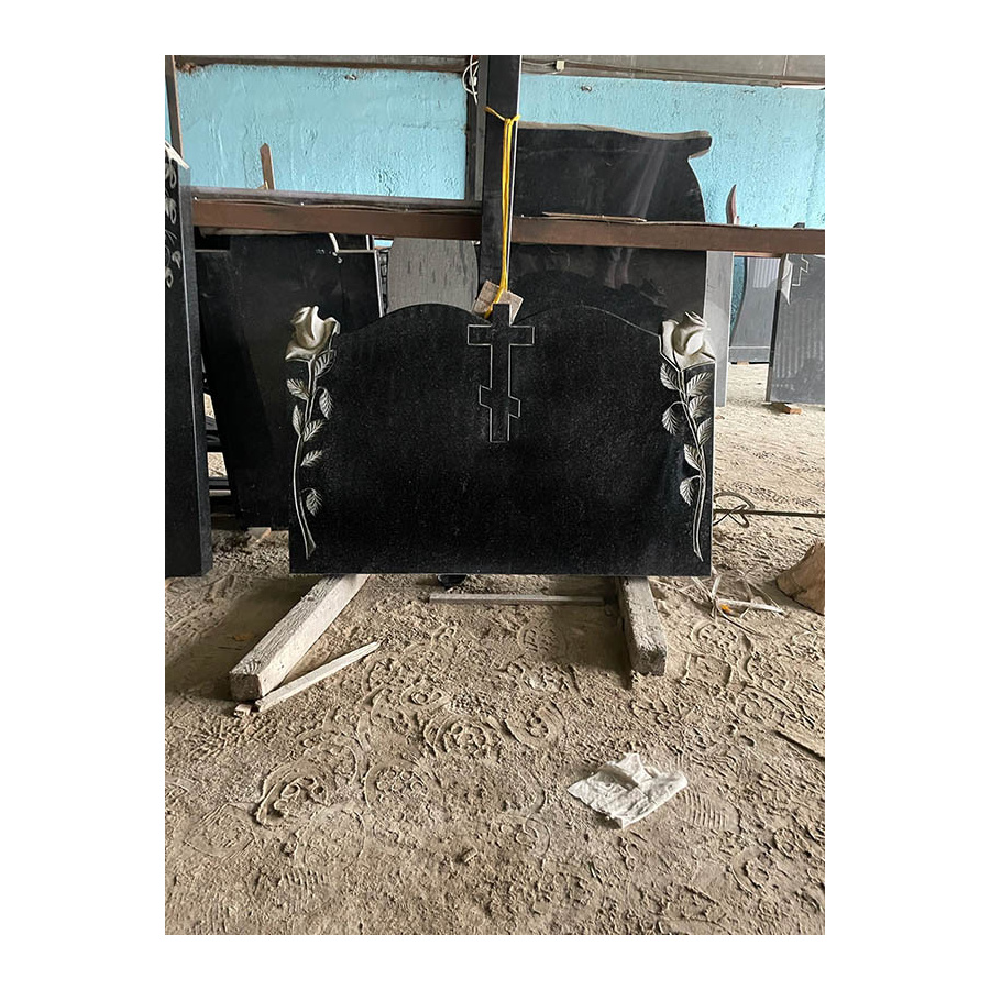 РАСПРОДАЖА 2025 Памятник Горизонтальный Розы и крест фото 1