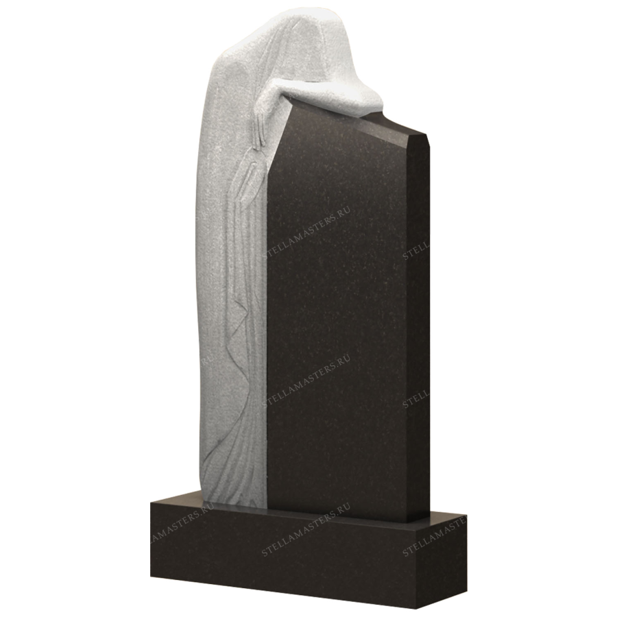 Вертикальный гранитный памятник В049 фото 2