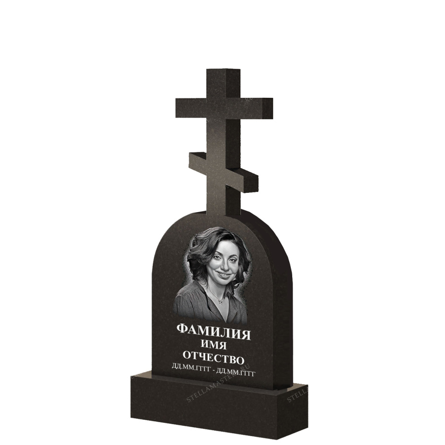 Крест из гранита К002 высота крест 50см фото 1