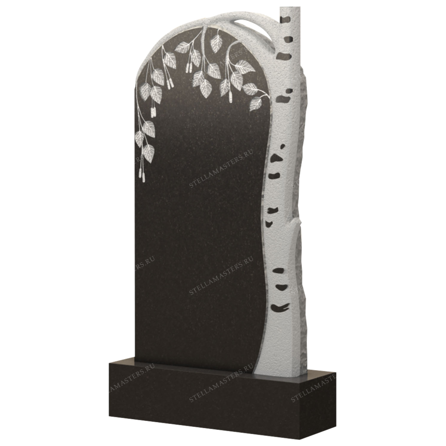 Вертикальный гранитный памятник В036 фото 1