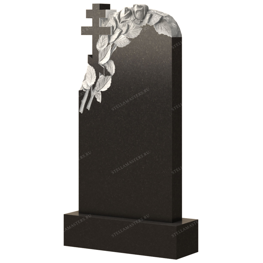 Вертикальный гранитный памятник В026 фото 1