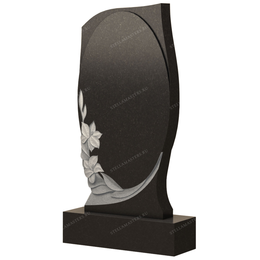 Вертикальный гранитный памятник В045 фото 2