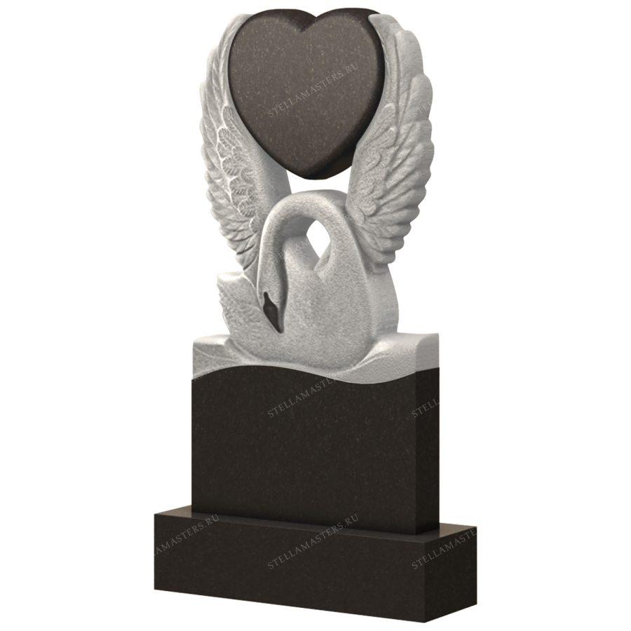 Вертикальный гранитный памятник В054 фото 1