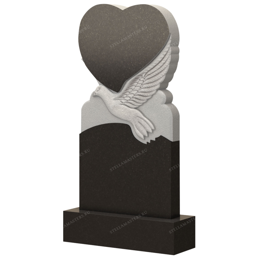 Вертикальный гранитный памятник В056 фото 1