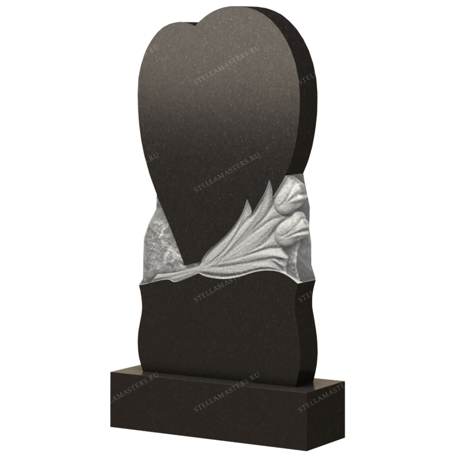 Вертикальный гранитный памятник В060 фото 1