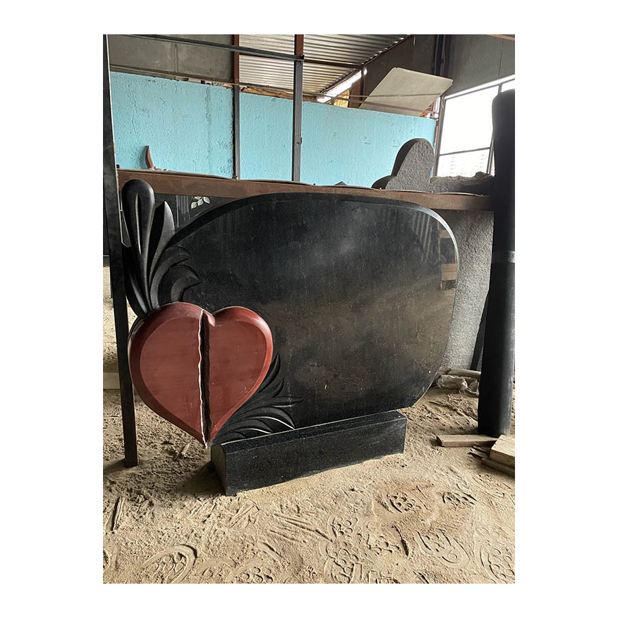 РАСПРОДАЖА 2025 Памятник Горизонтальный Овал и красное сердце фото 3