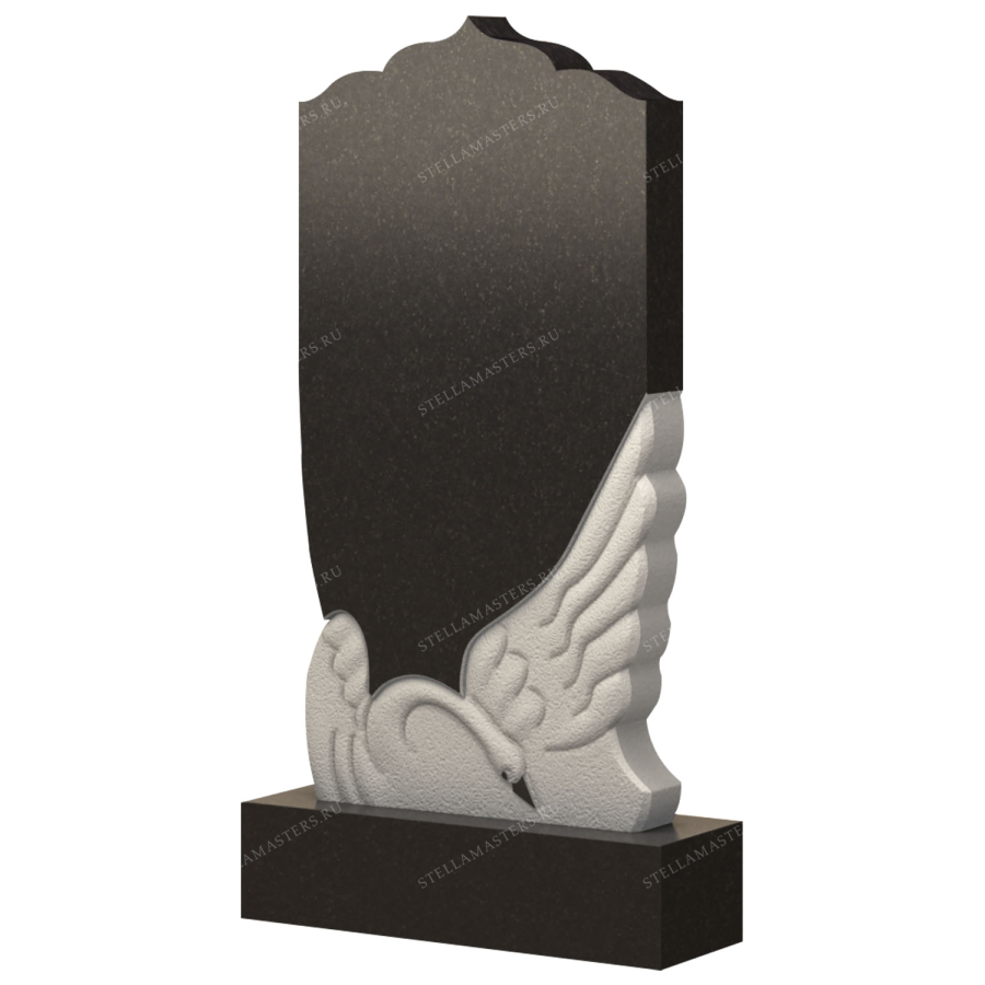 Вертикальный гранитный памятник В040 фото 1