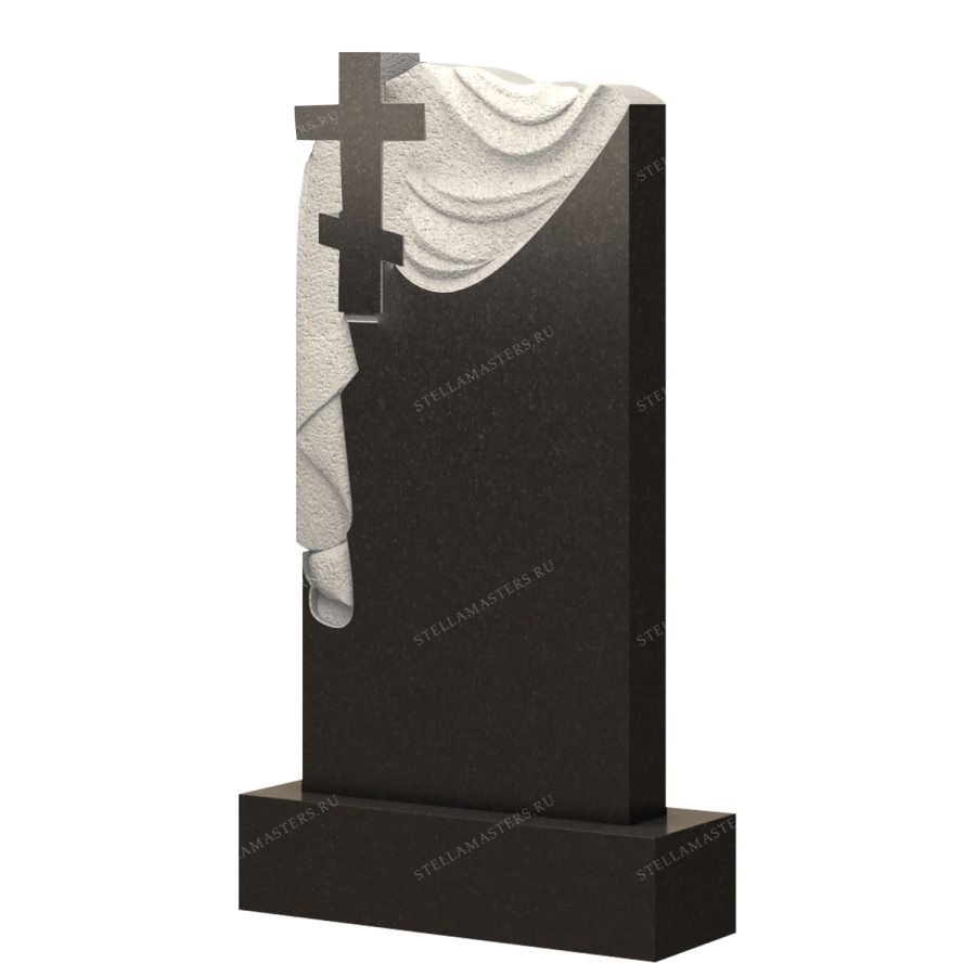 Вертикальный гранитный памятник В023 фото 1