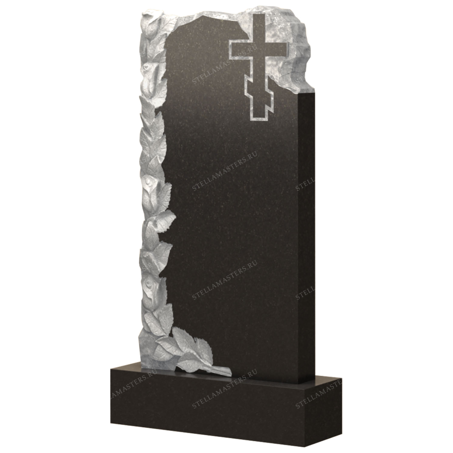 Вертикальный гранитный памятник В064 фото 1