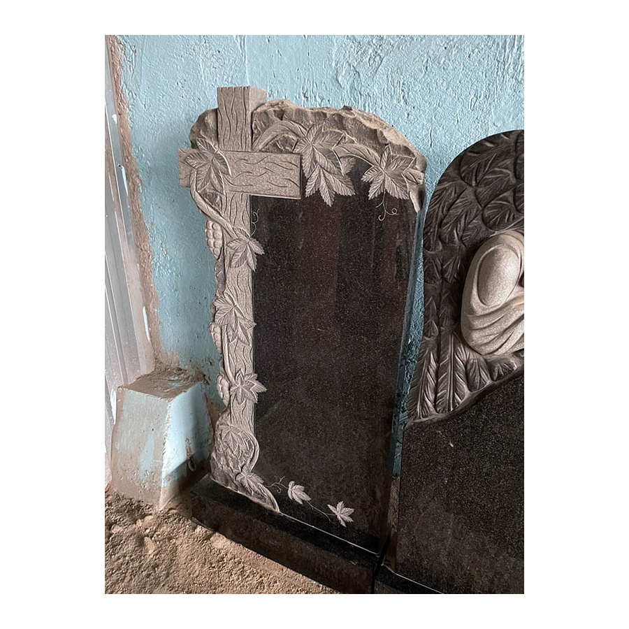 РАСПРОДАЖА 2025 Памятник с высоким крестом и виноградной лозой фото 2