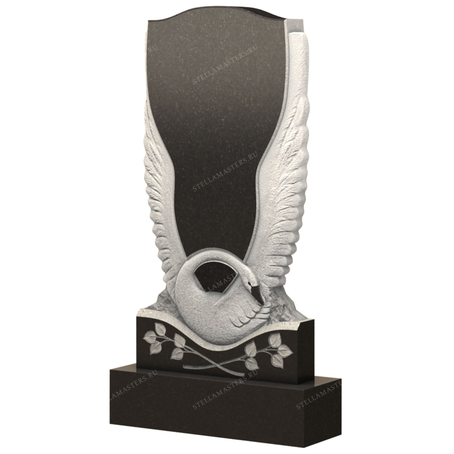 Вертикальный гранитный памятник В057 фото 1