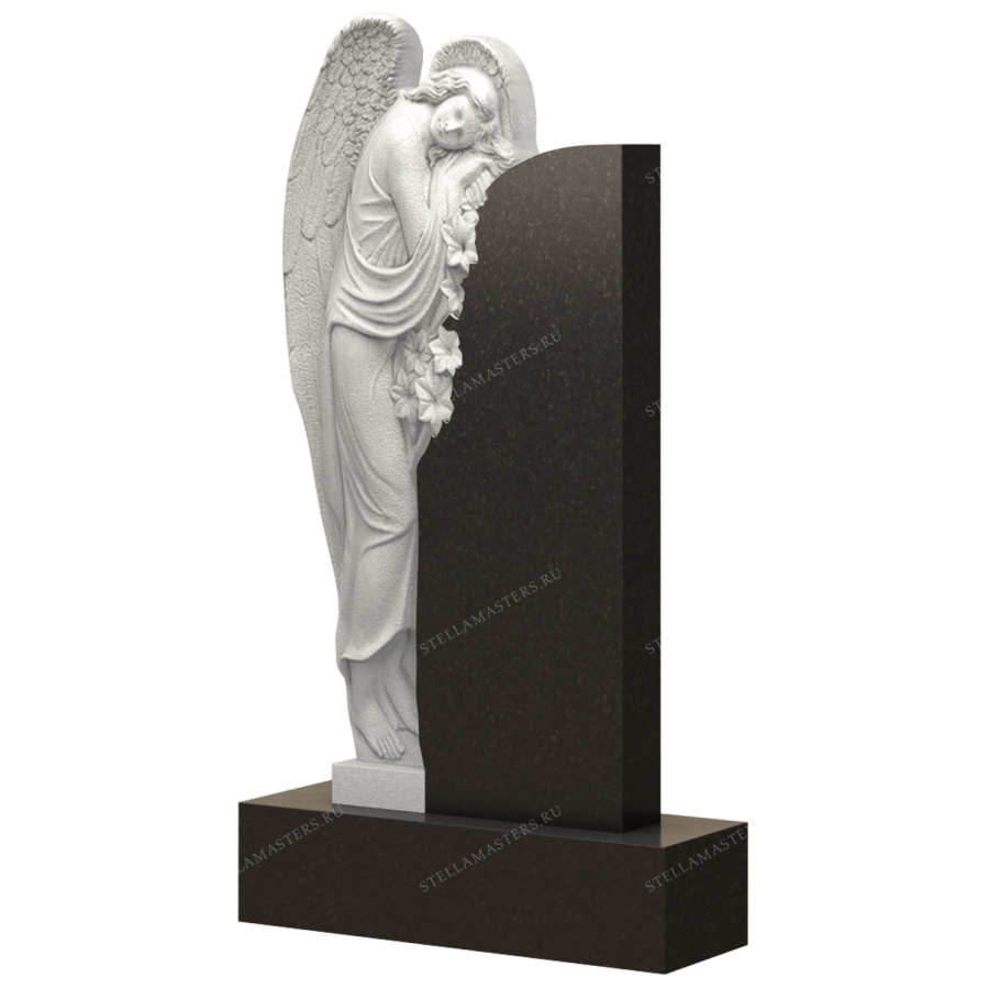 Вертикальный гранитный памятник В047 фото 1