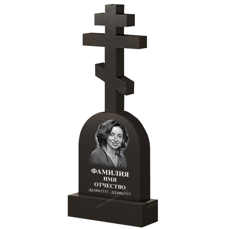 Крест из гранита К002 высота крест 80см фото 1
