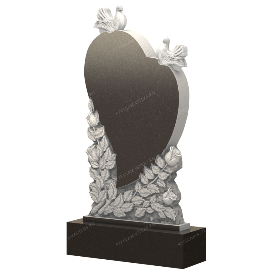 Вертикальный гранитный памятник В052 фото 1