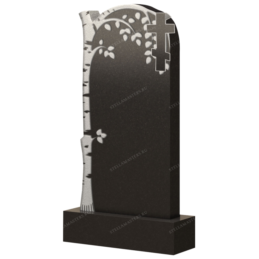 Вертикальный гранитный памятник В029а фото 1