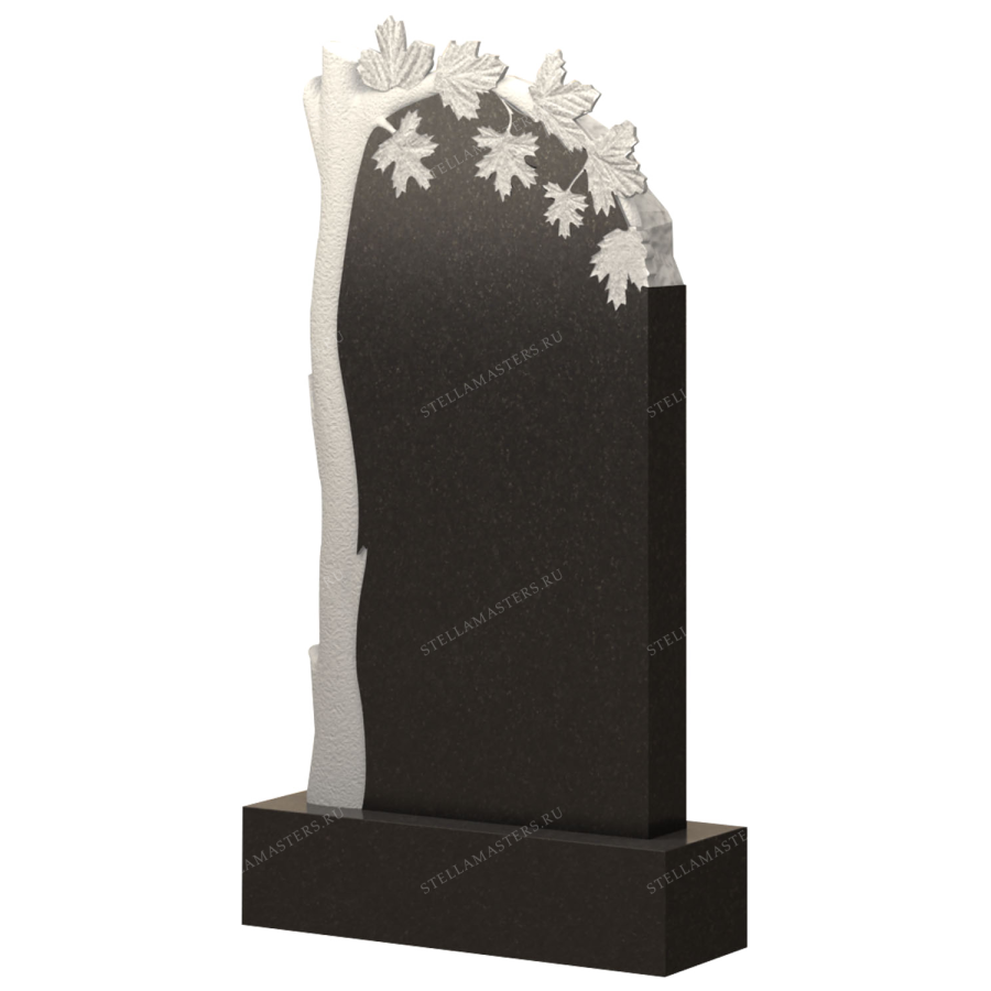 Вертикальный гранитный памятник В037 фото 1