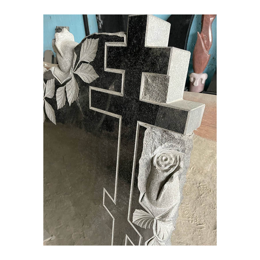 РАСПРОДАЖА 2025 Памятник с крестом в розах фото 2