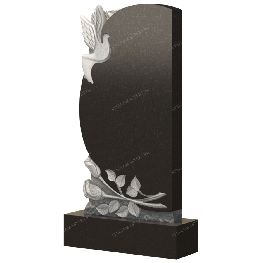 Вертикальный гранитный памятник В042 фото 1