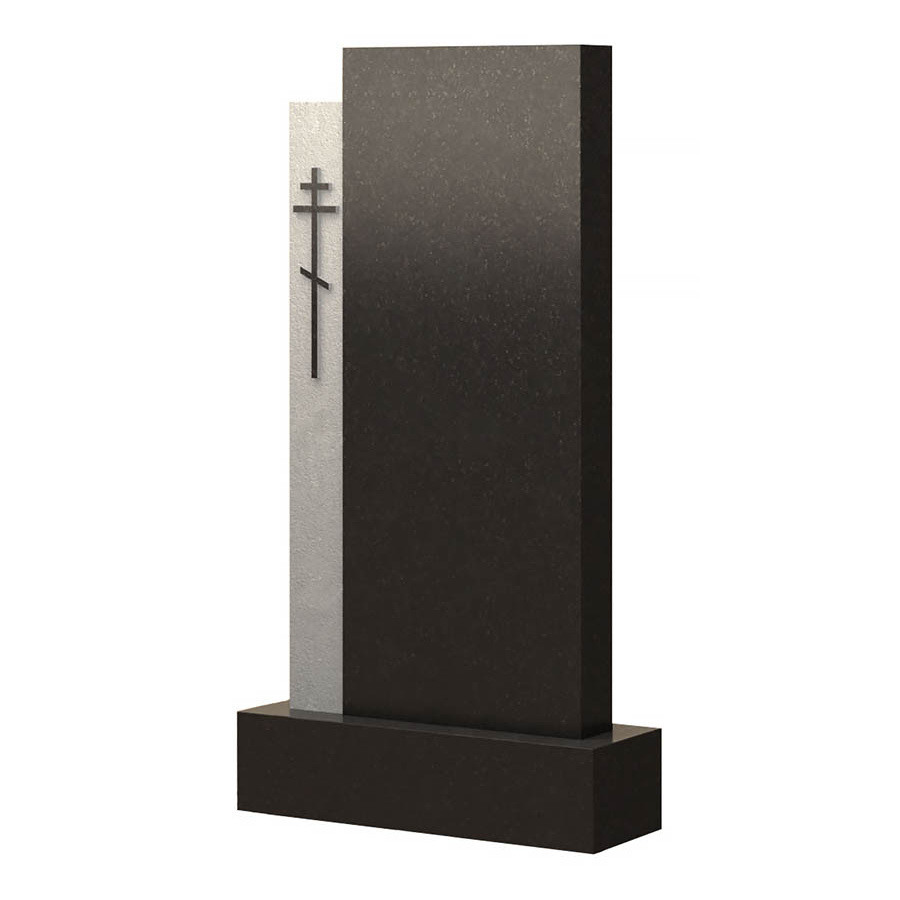 Вертикальный гранитный памятник В072 без креста фото 1