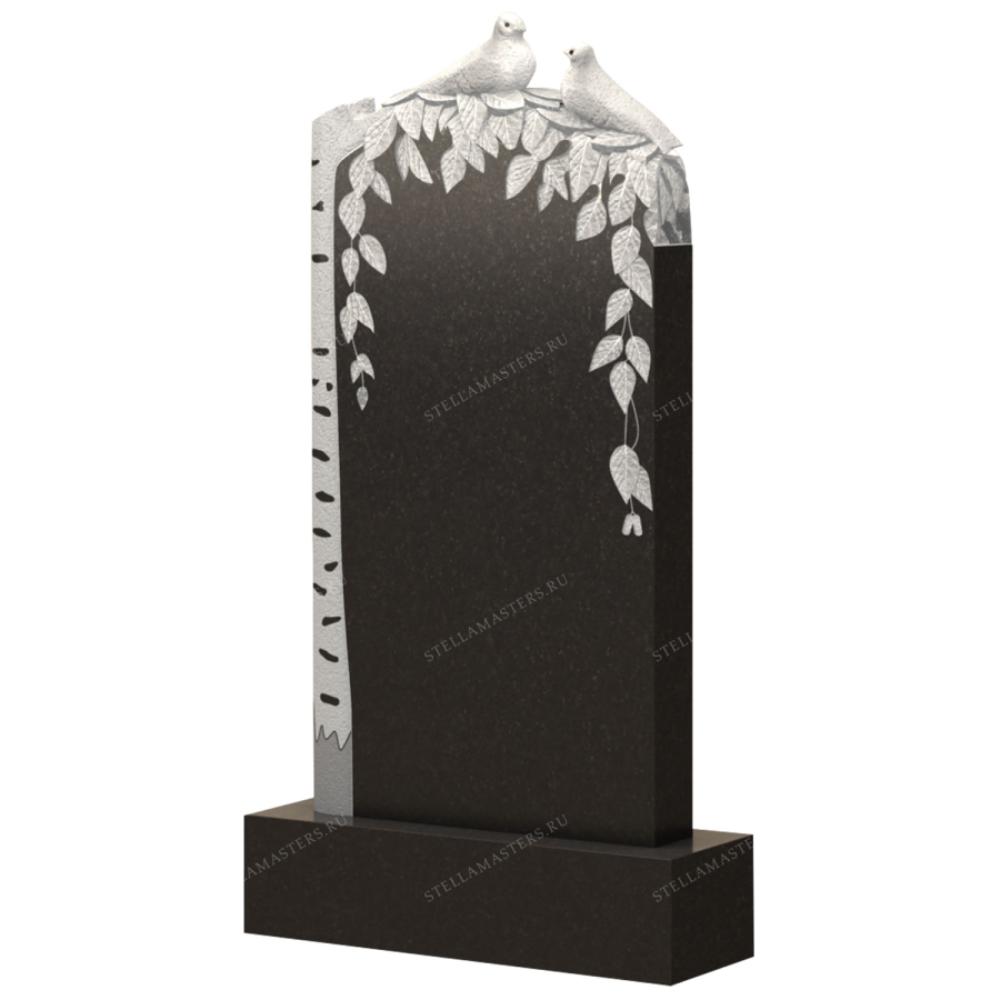 Вертикальный гранитный памятник В032 фото 1