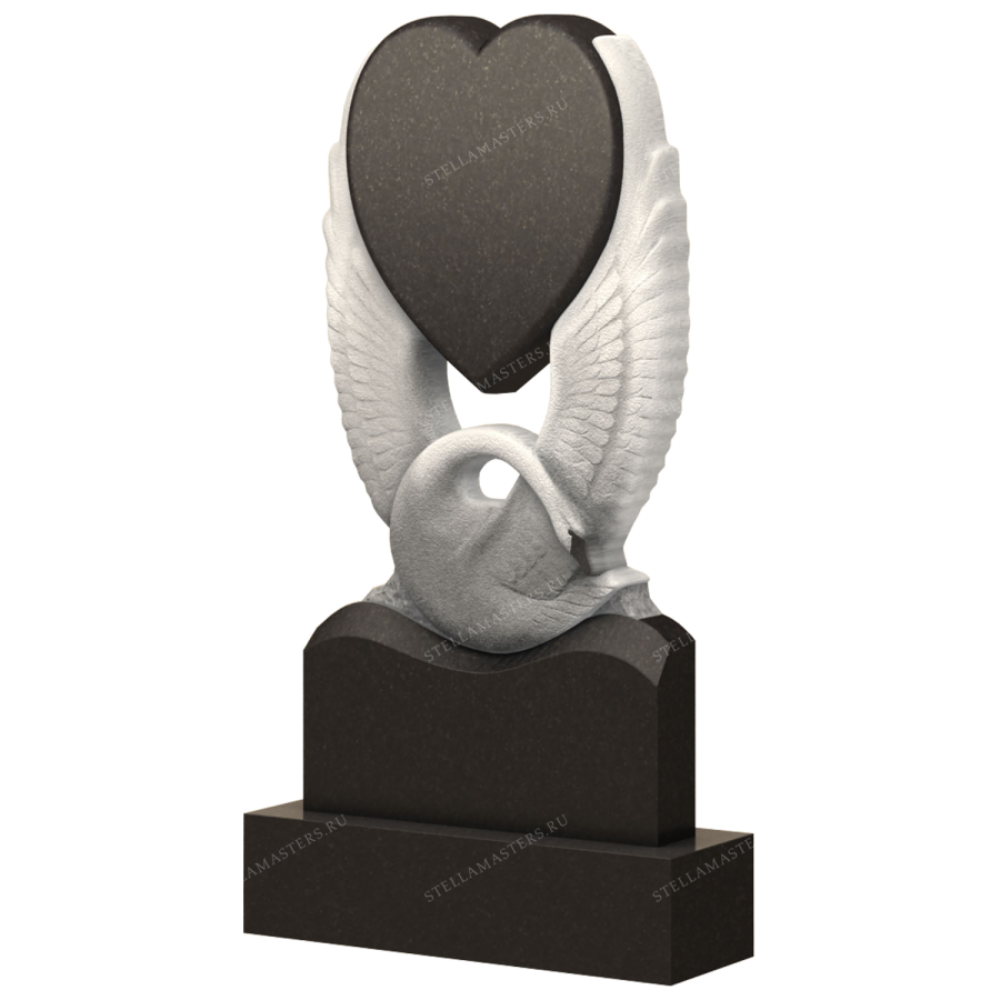 Вертикальный гранитный памятник В050 фото 1