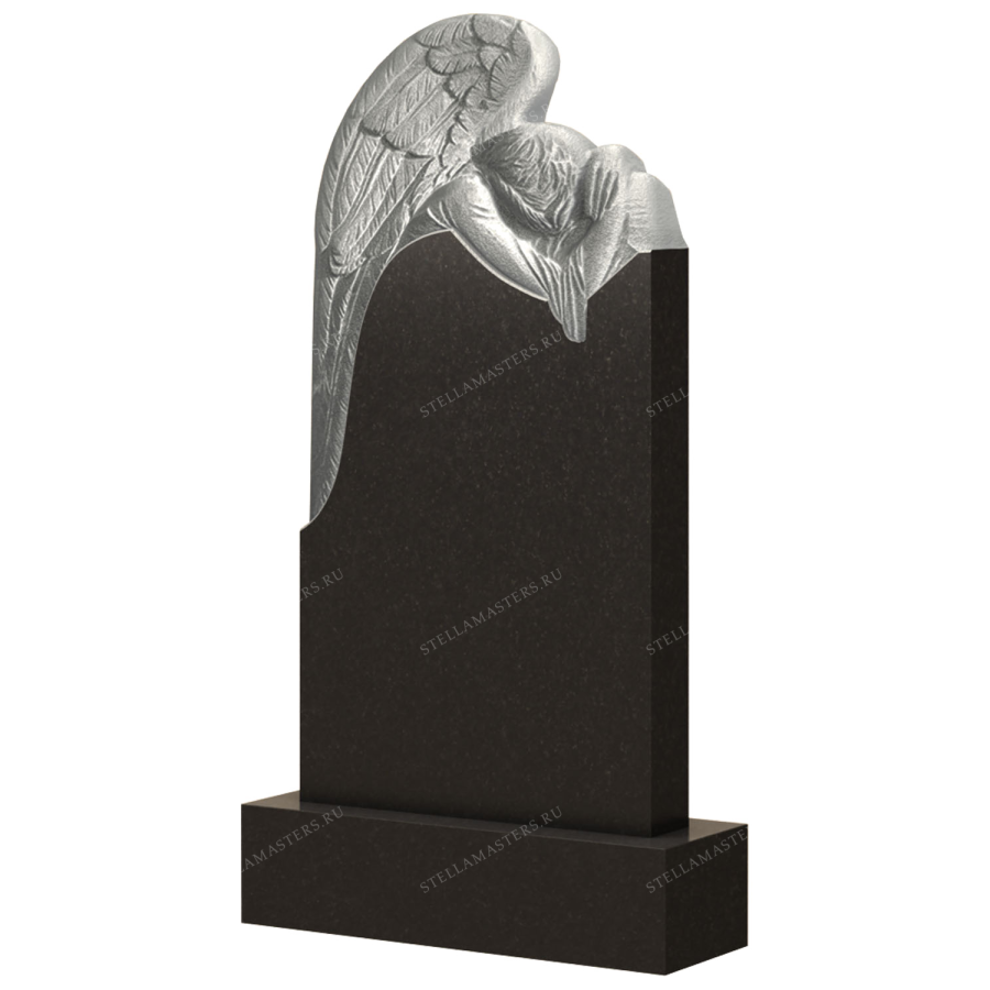 Вертикальный гранитный памятник В048 фото 1