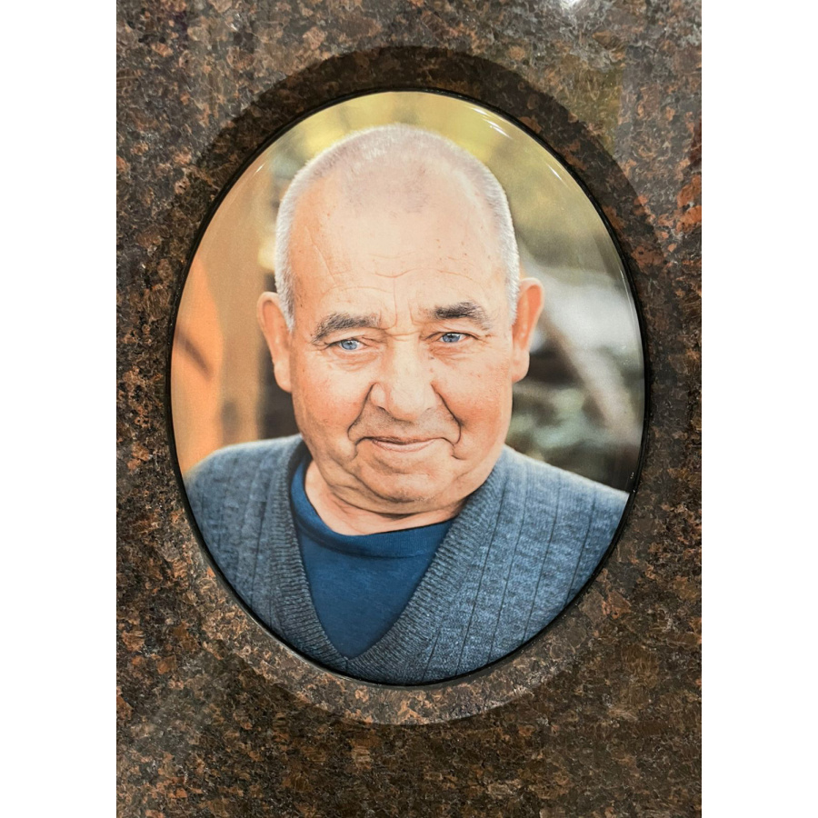 Фотокерамика фарфор Россия на памятник 18х24 овал фото 1